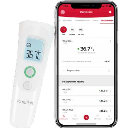 Thermomètre connecté e-santé